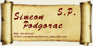Simeon Podgorac vizit kartica